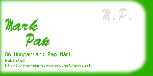 mark pap business card