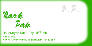 mark pap business card